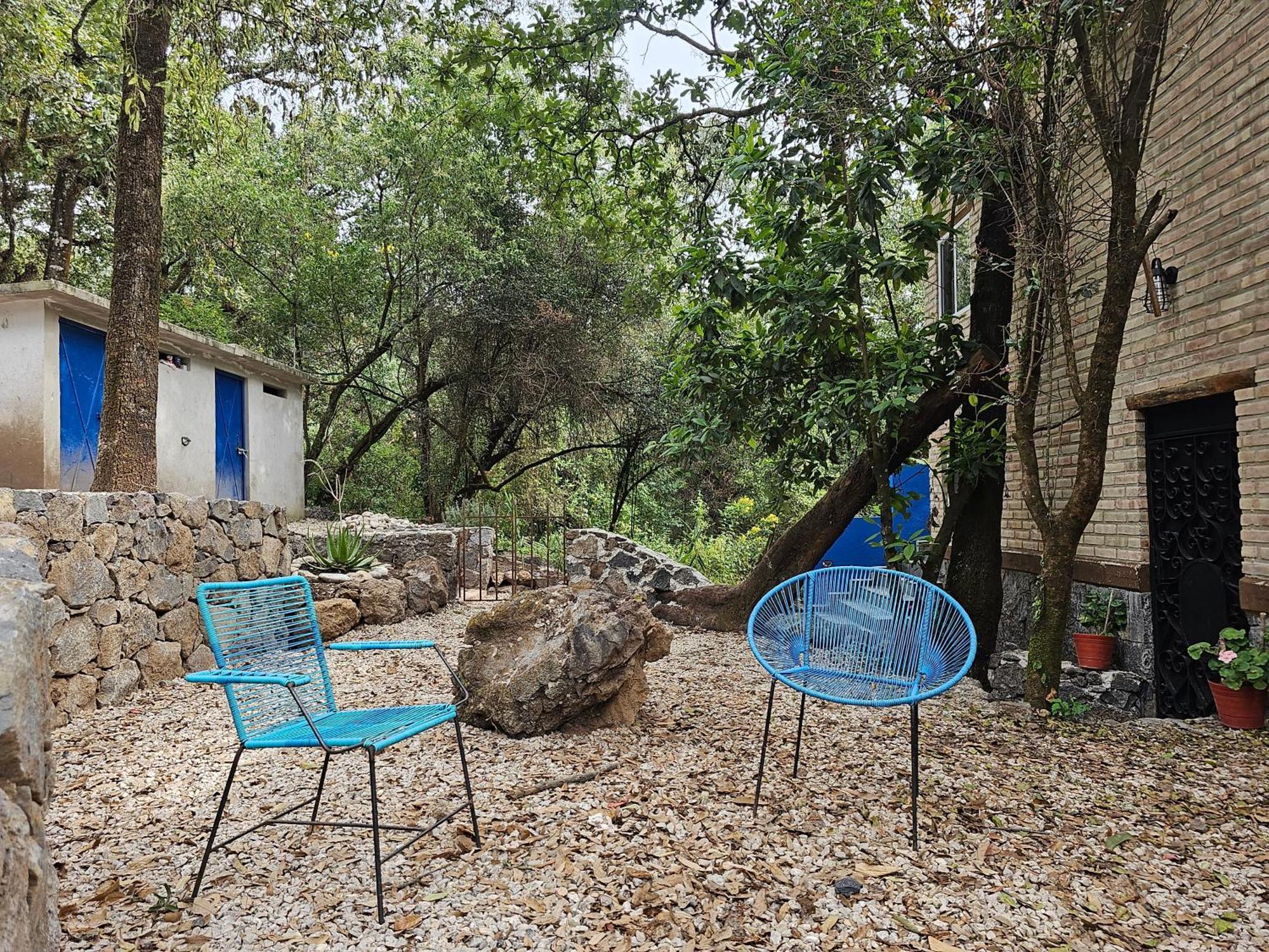 La Cabana Azul Al Fondo Del Bosque De Tepoztlán Extérieur photo