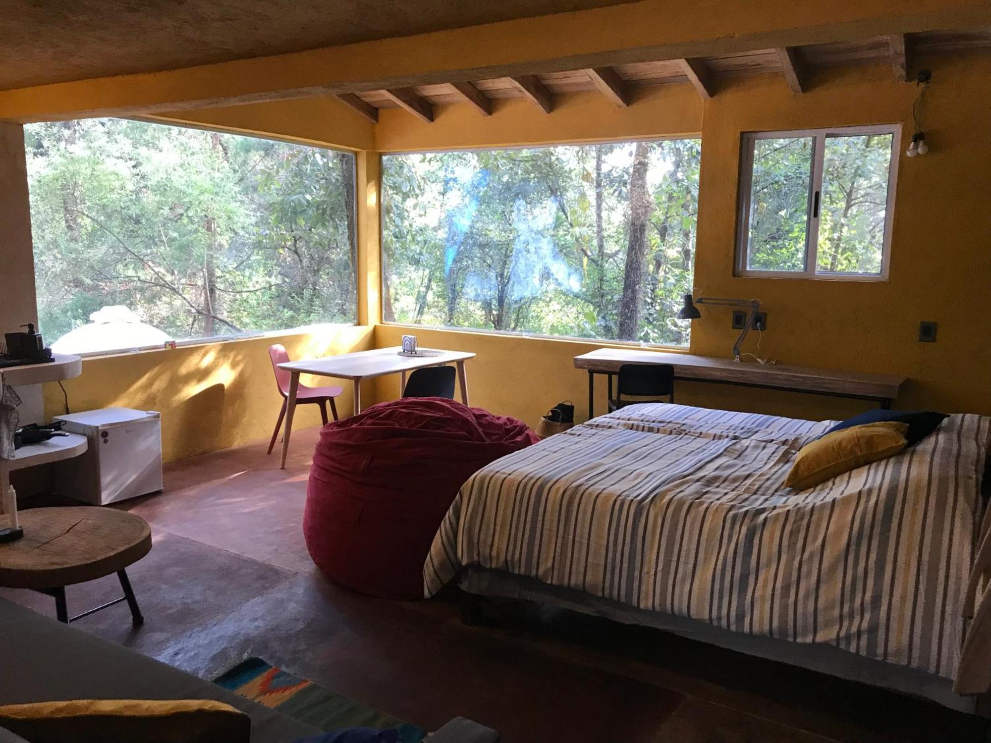 La Cabana Azul Al Fondo Del Bosque De Tepoztlán Extérieur photo